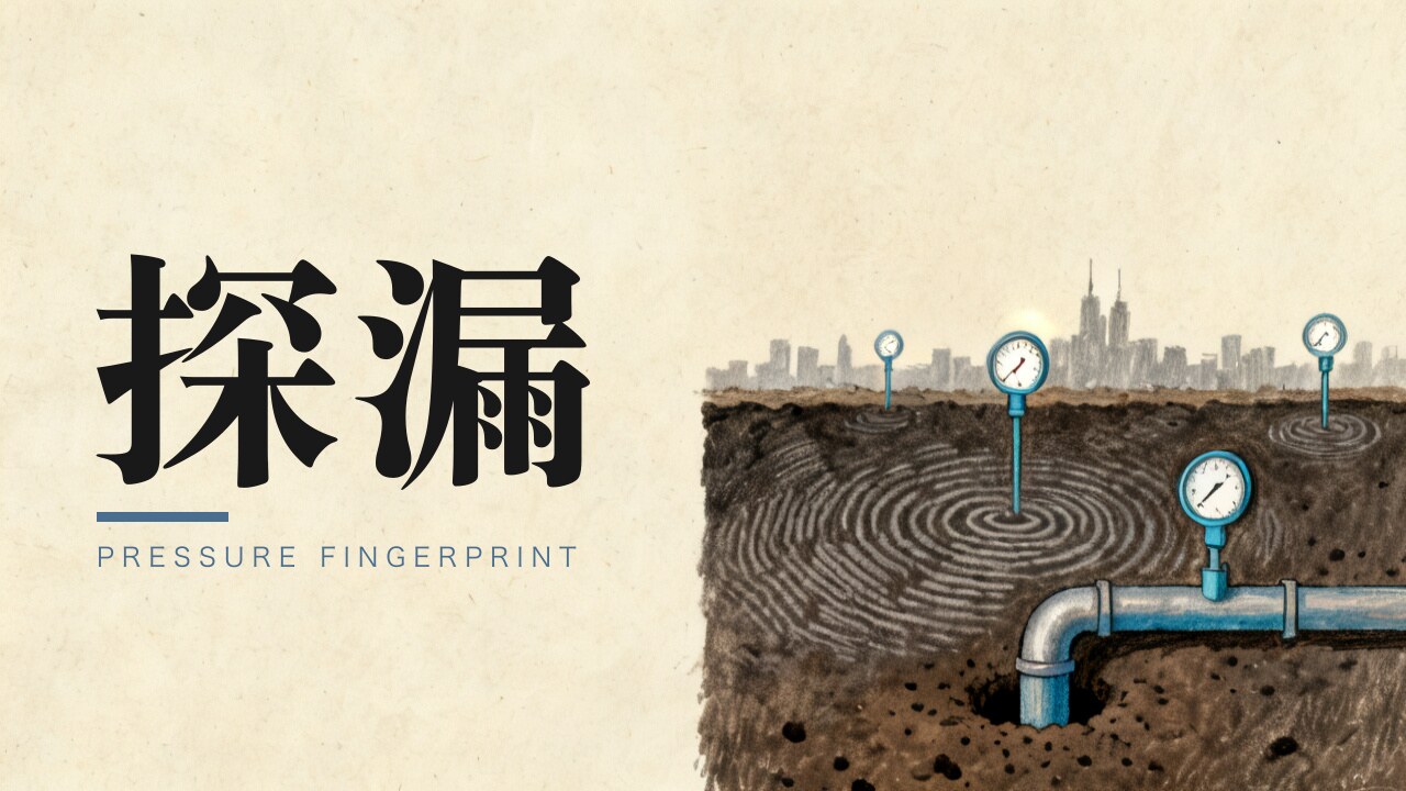 装几块压力表，能把漏点定位到哪条管？——压力指纹法完整推演